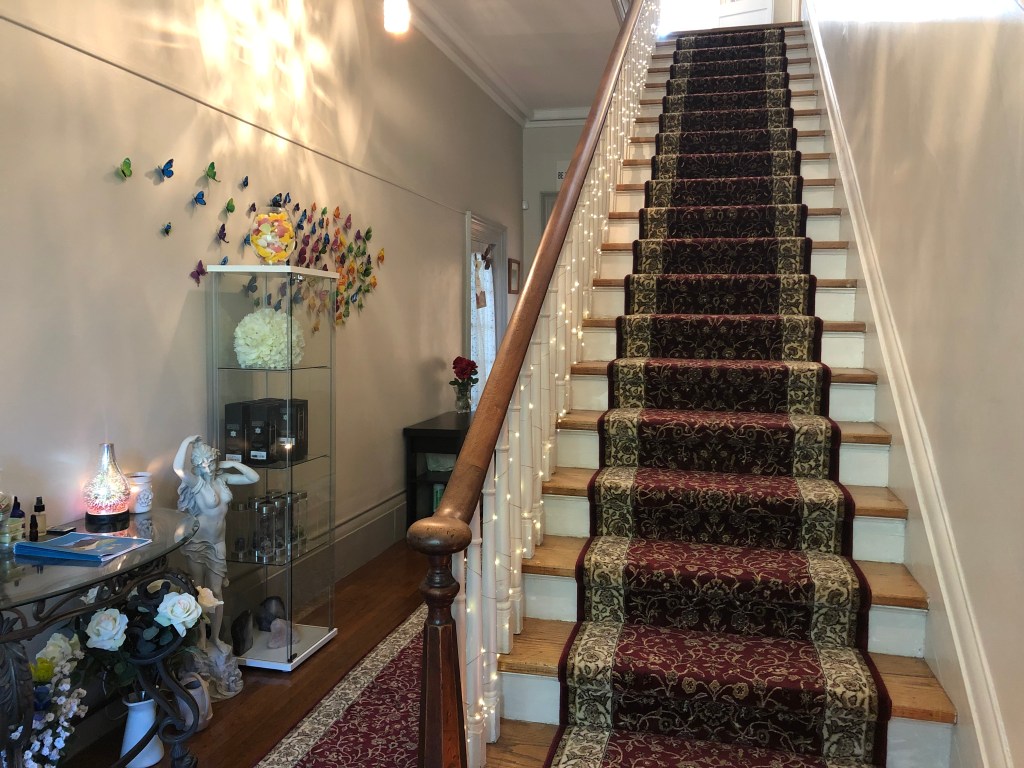 An old Victorian staircase.