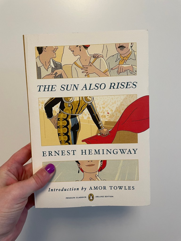 The Sun Also Rises book cover.