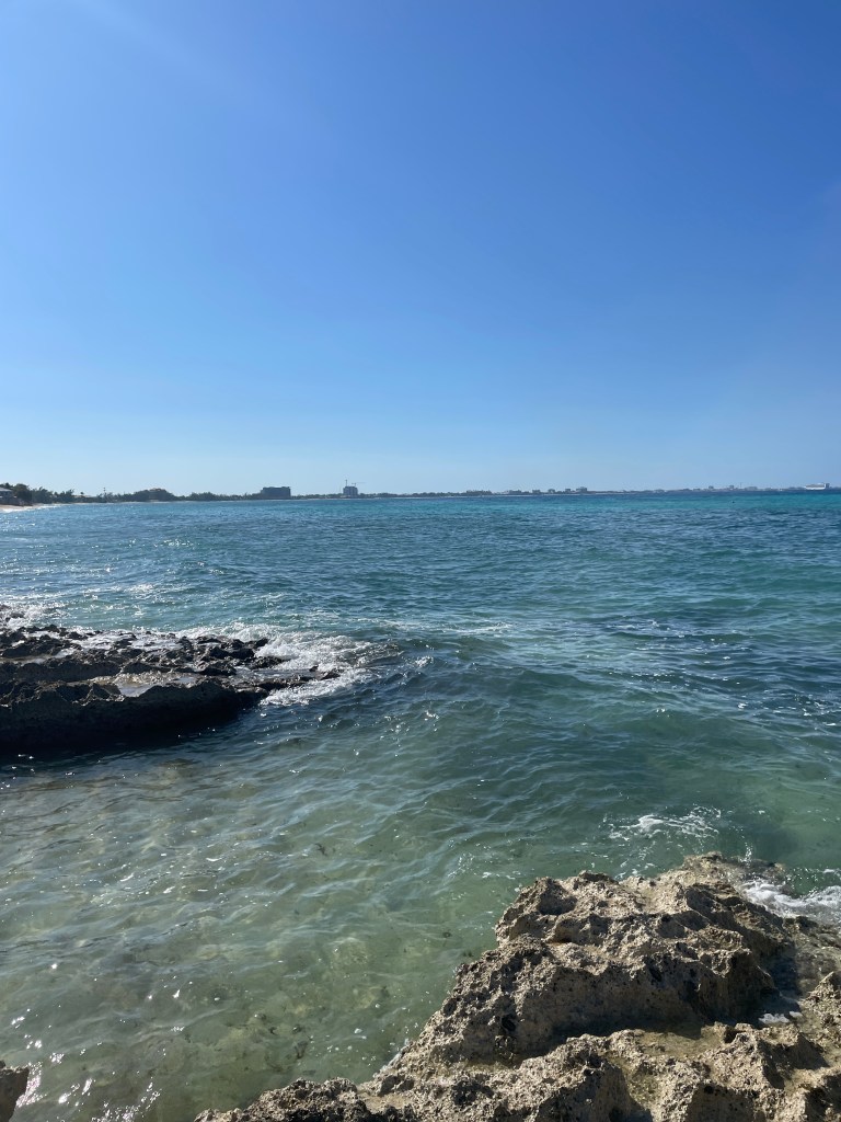 A photo of the ocean.