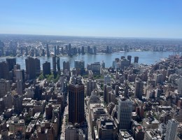 NYC view from the Empire State Building.