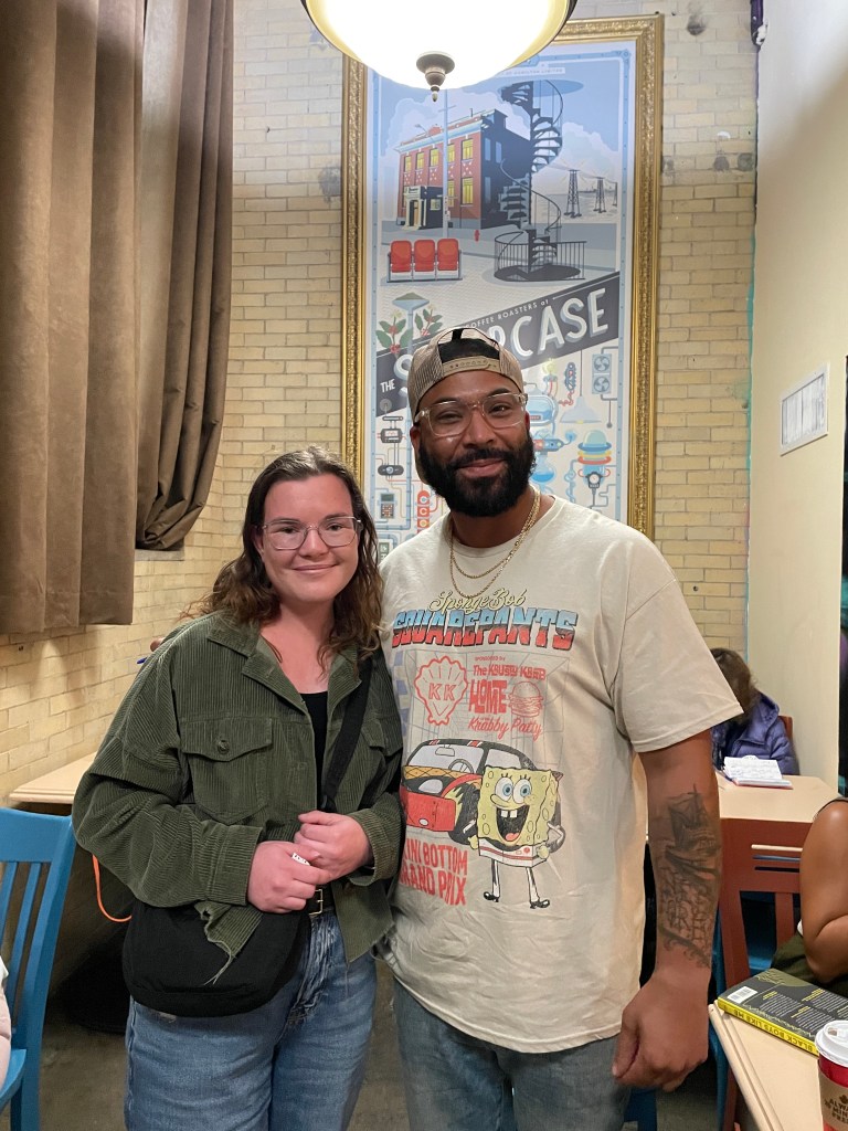 Paige and Matthew smiling for a picture.