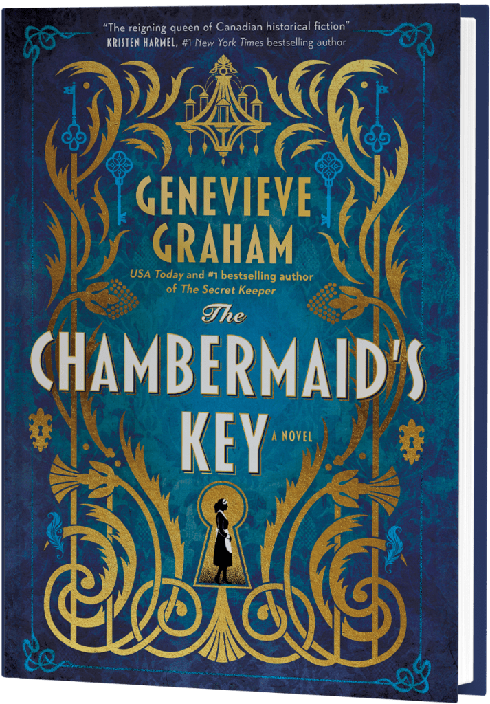 Book cover of The Chambermaid's Key by Genevieve Graham.